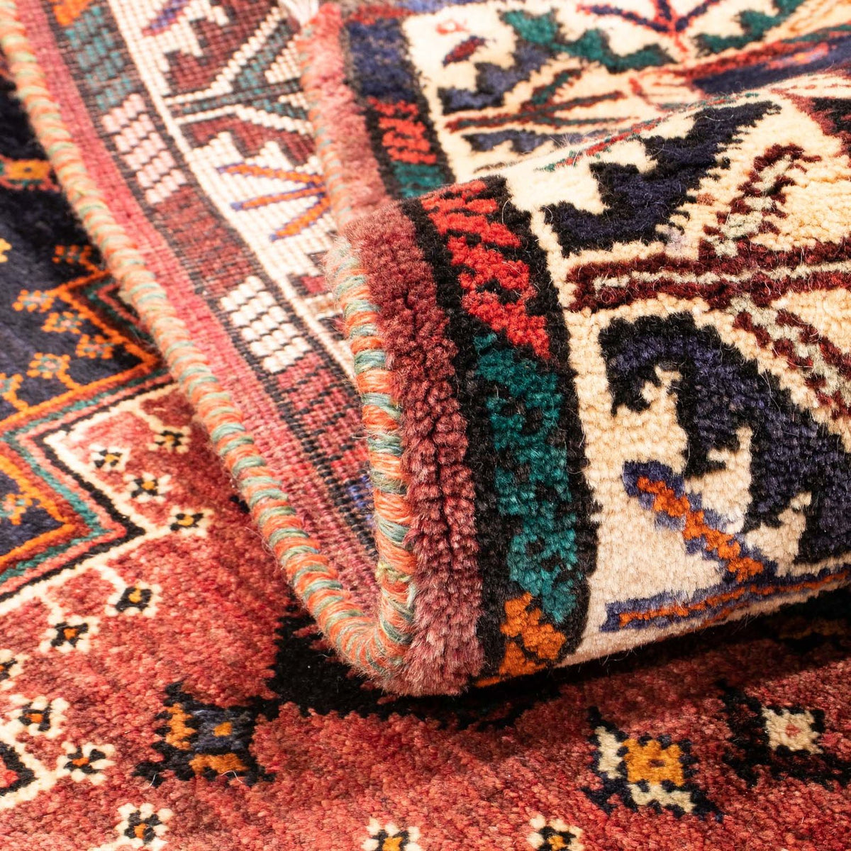 Persisk matta - Nomadic - 168 x 128 cm - mörkblå