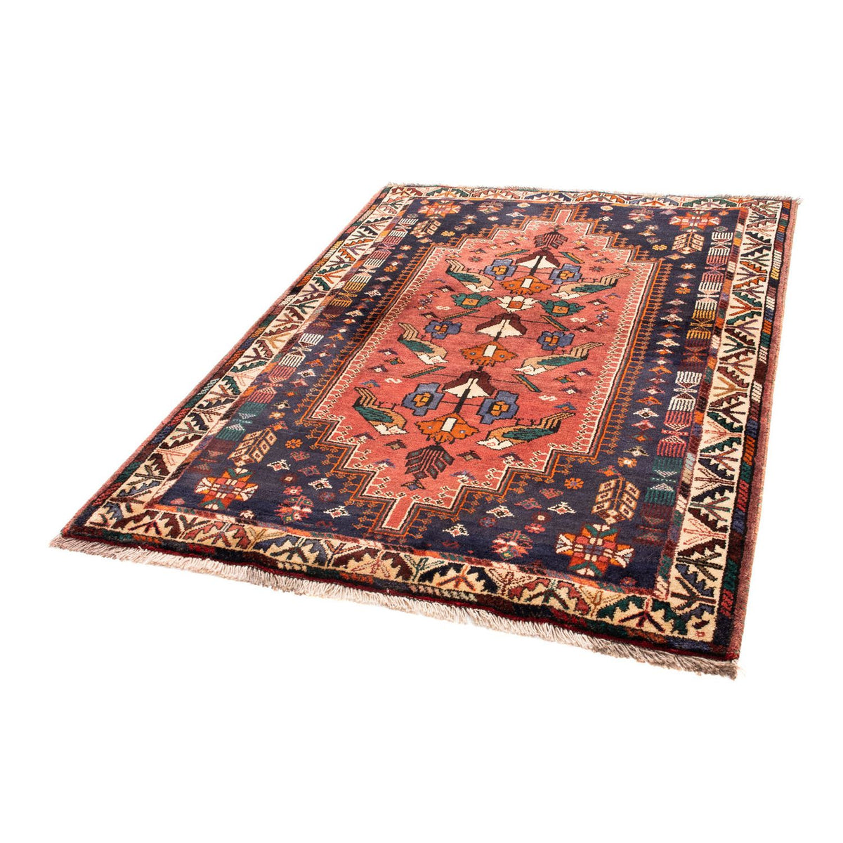 Persisk matta - Nomadic - 168 x 128 cm - mörkblå