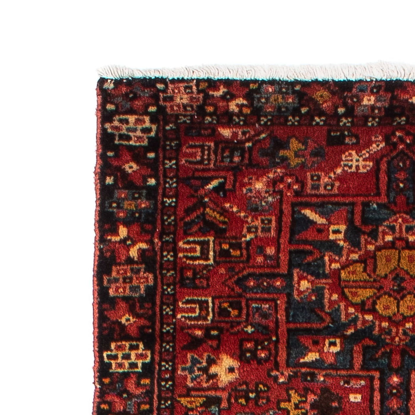 Runner Persisk matta - Nomadic - 338 x 75 cm - mörkröd