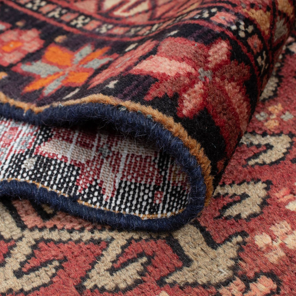 Runner Persisk matta - Nomadic - 310 x 80 cm - mörkröd