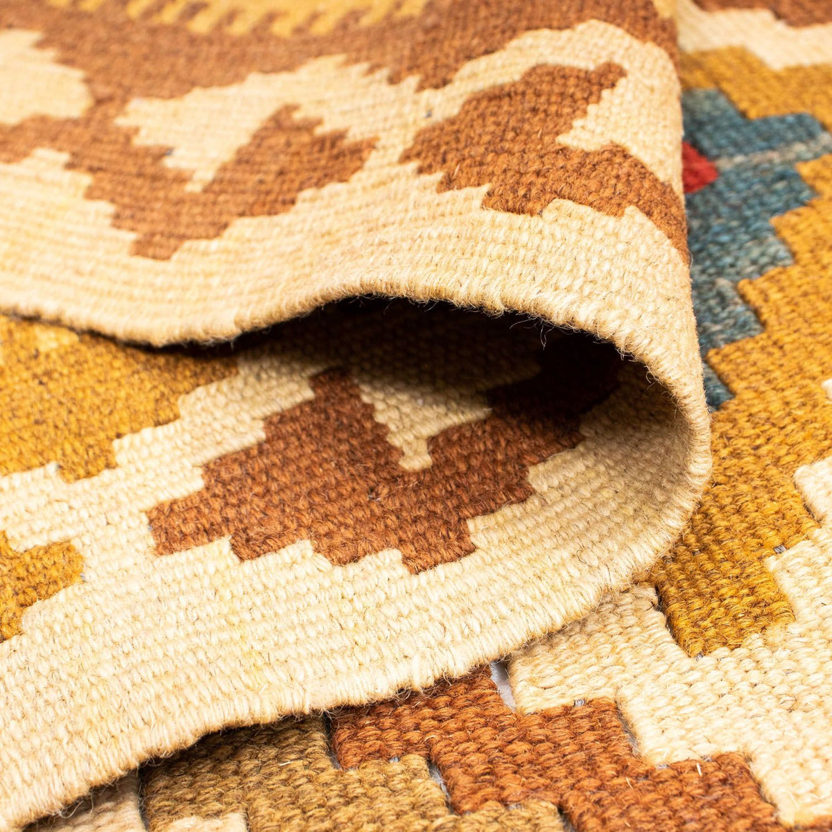 Kelim Carpet - orientalisk matta - 200 x 133 cm - röd