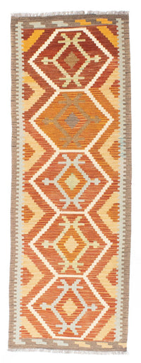 Runner Kelim Carpet - orientalisk matta - 205 x 71 cm - rost