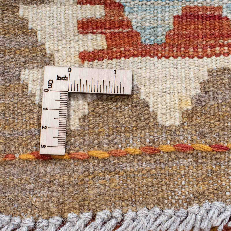 Runner Kelim Carpet - Splash - 200 x 62 cm - rost