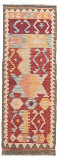 Runner Kelim Carpet - Splash - 203 x 69 cm - flerfärgad