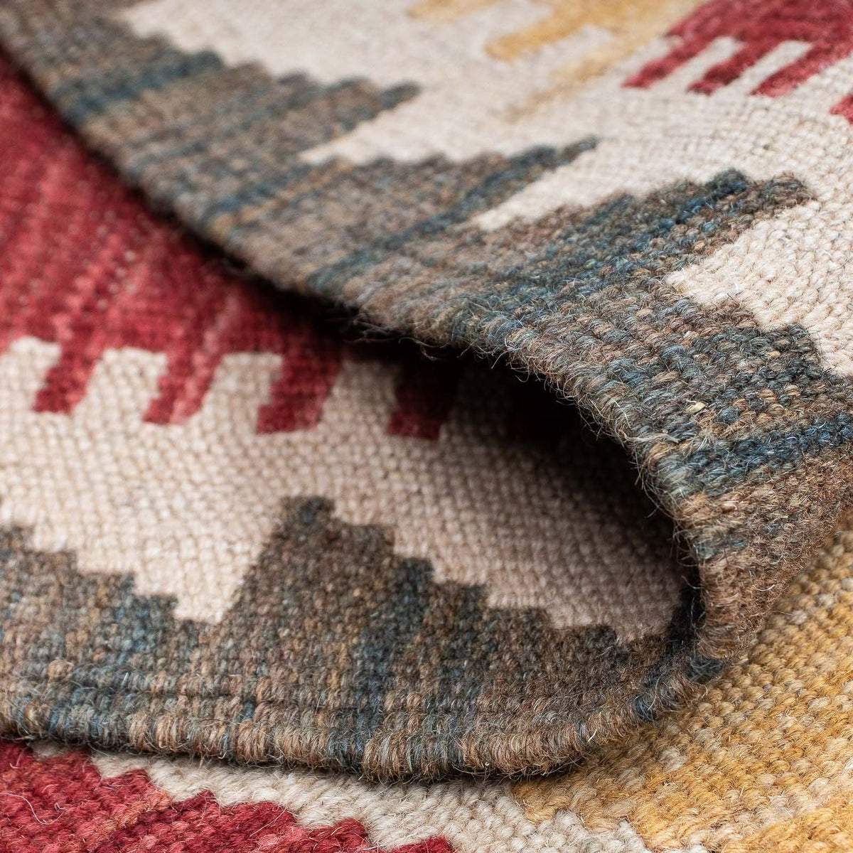 Runner Kelim Carpet - Splash - 203 x 69 cm - flerfärgad