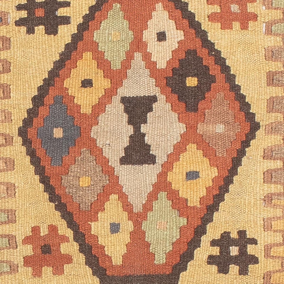 Runner Kelim Carpet - Splash - 204 x 59 cm - flerfärgad