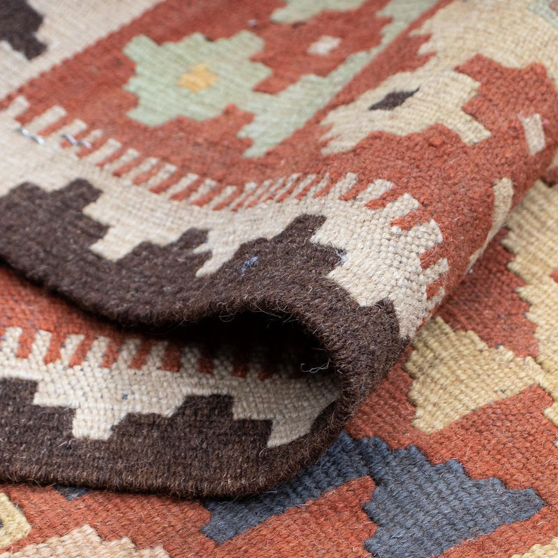 Runner Kelim Carpet - Splash - 204 x 59 cm - flerfärgad