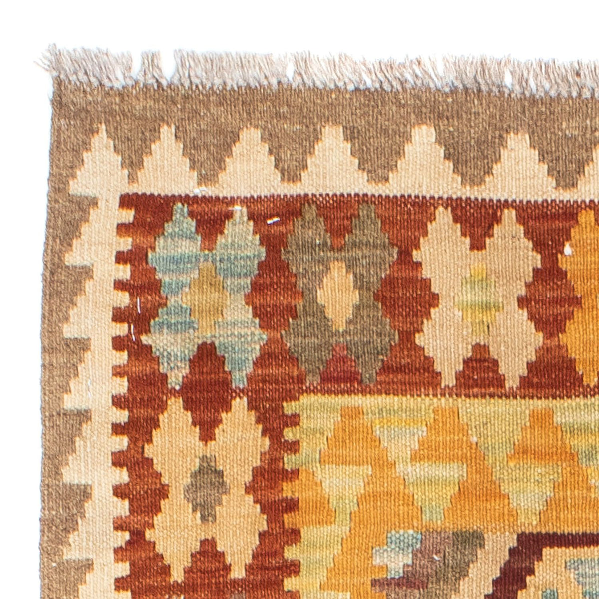 Runner Kelim Carpet - orientalisk matta - 191 x 74 cm - beige