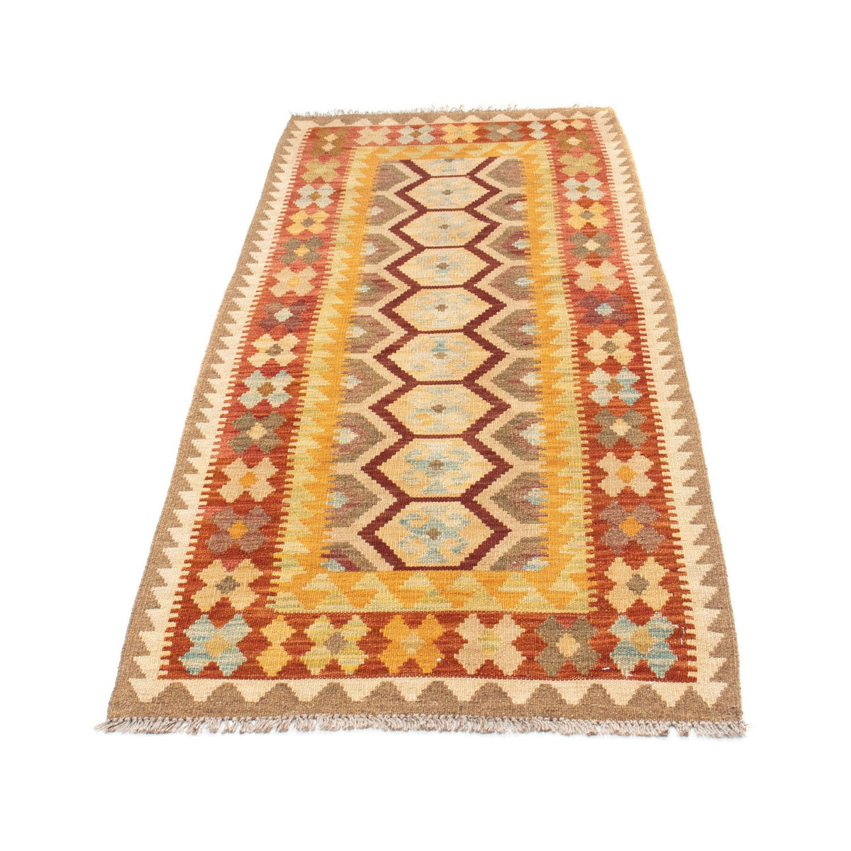 Runner Kelim Carpet - orientalisk matta - 191 x 74 cm - beige