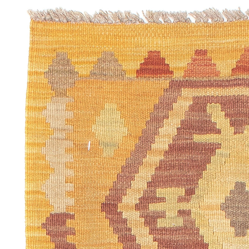 Runner Kelim Carpet - Splash - 191 x 52 cm - guld