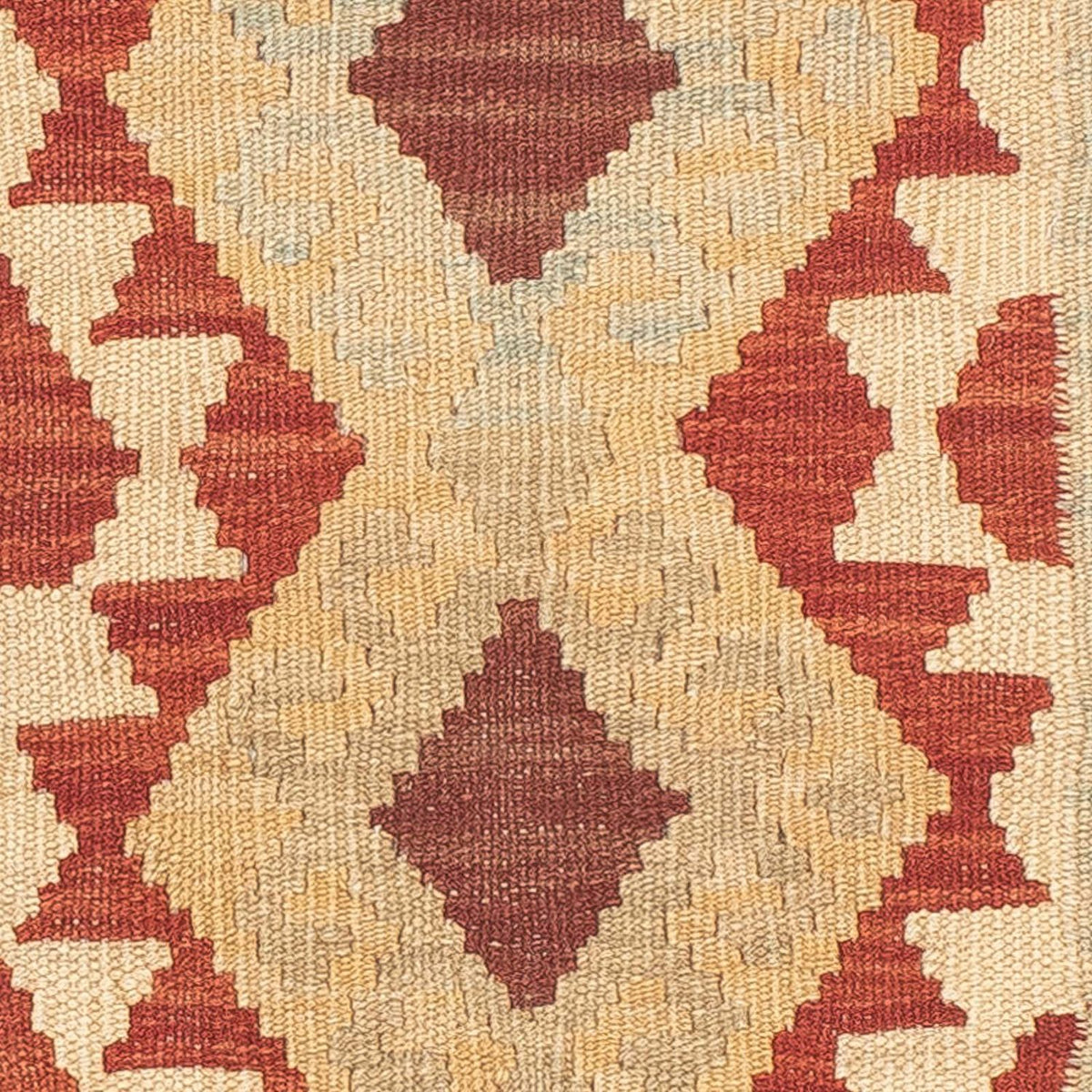Runner Kelim Carpet - Splash - 191 x 60 cm - ljusbrun
