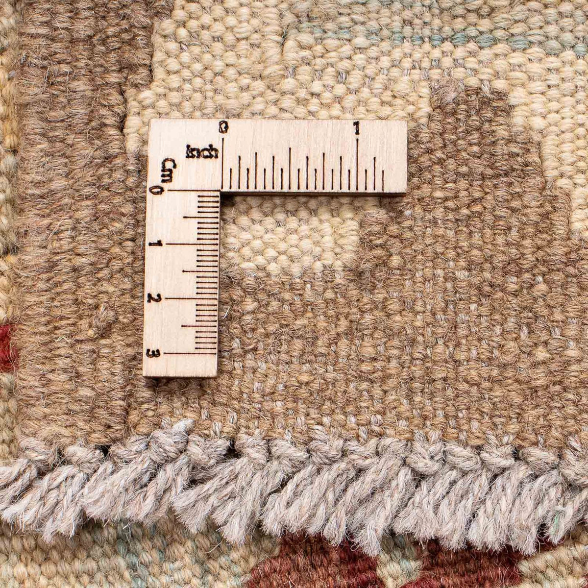 Runner Kelim Carpet - Splash - 191 x 60 cm - ljusbrun