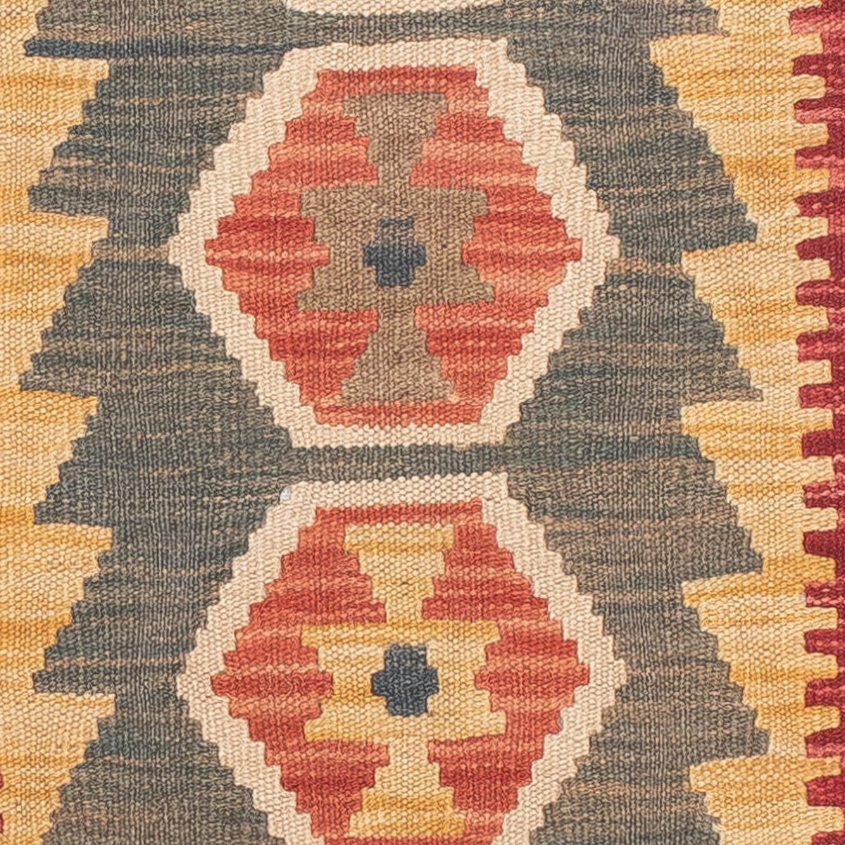 Runner Kelim Carpet - Splash - 211 x 63 cm - flerfärgad