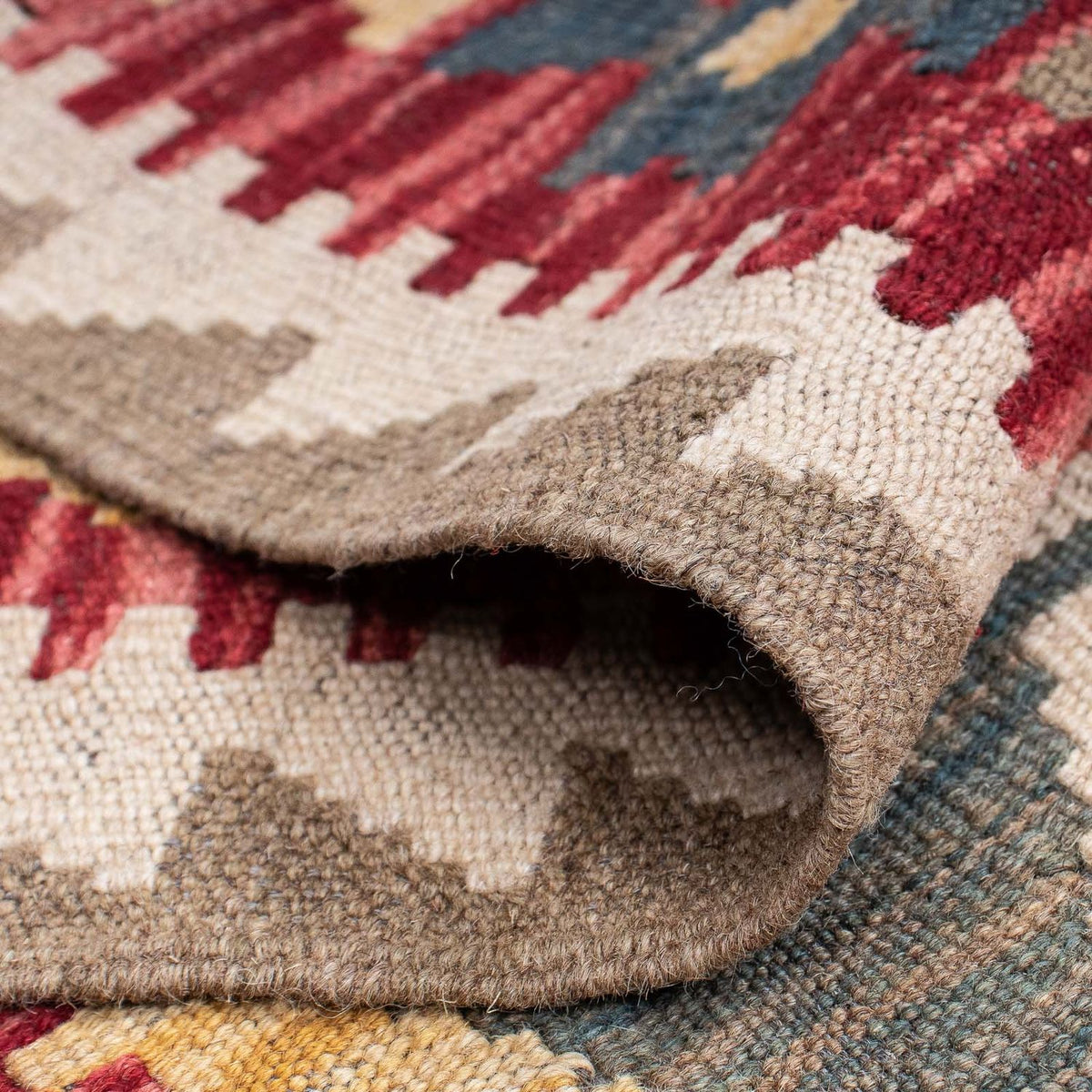 Runner Kelim Carpet - Splash - 211 x 63 cm - flerfärgad