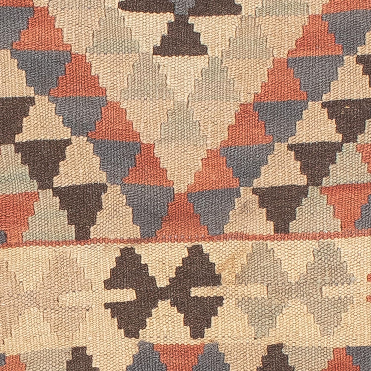 Runner Kelim Carpet - Splash - 173 x 70 cm - ljusbrun