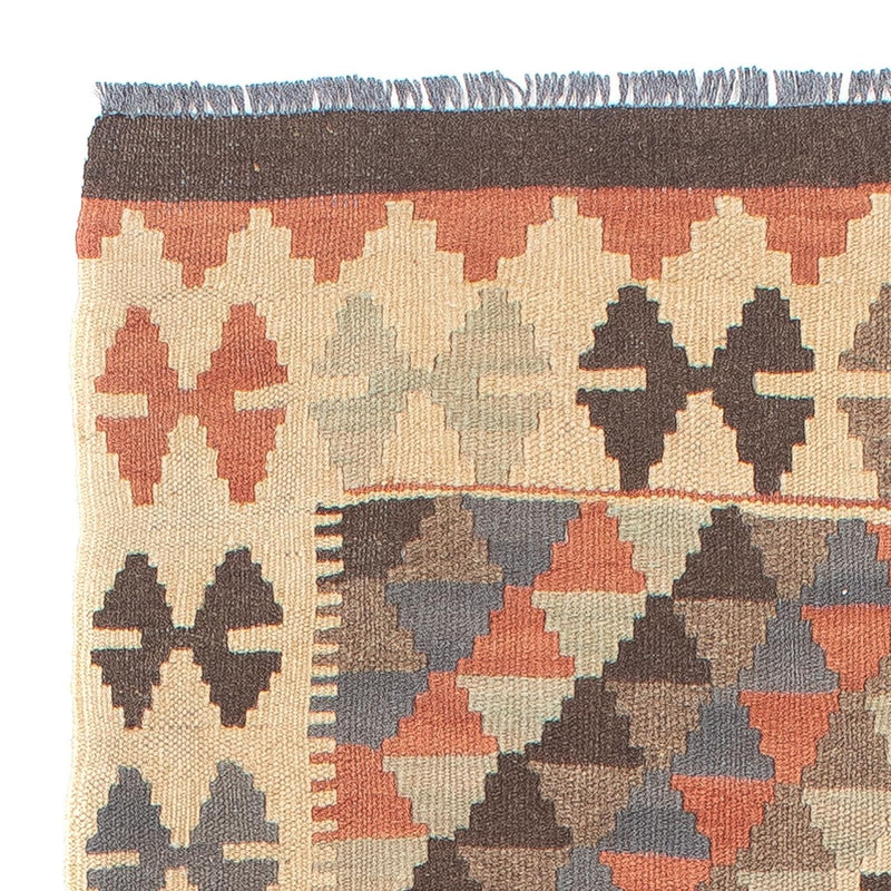 Runner Kelim Carpet - Splash - 173 x 70 cm - ljusbrun