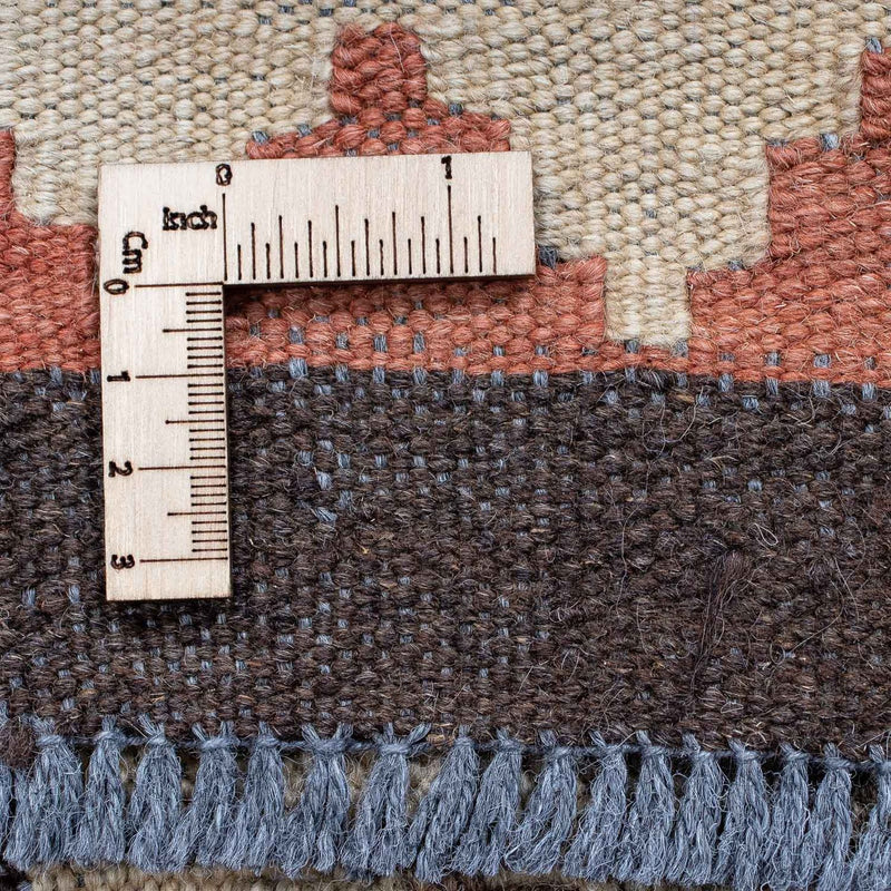 Runner Kelim Carpet - Splash - 173 x 70 cm - ljusbrun