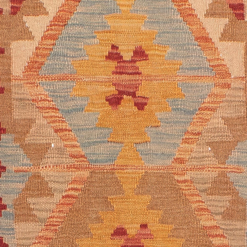 Runner Kelim Carpet - Splash - 389 x 81 cm - flerfärgad