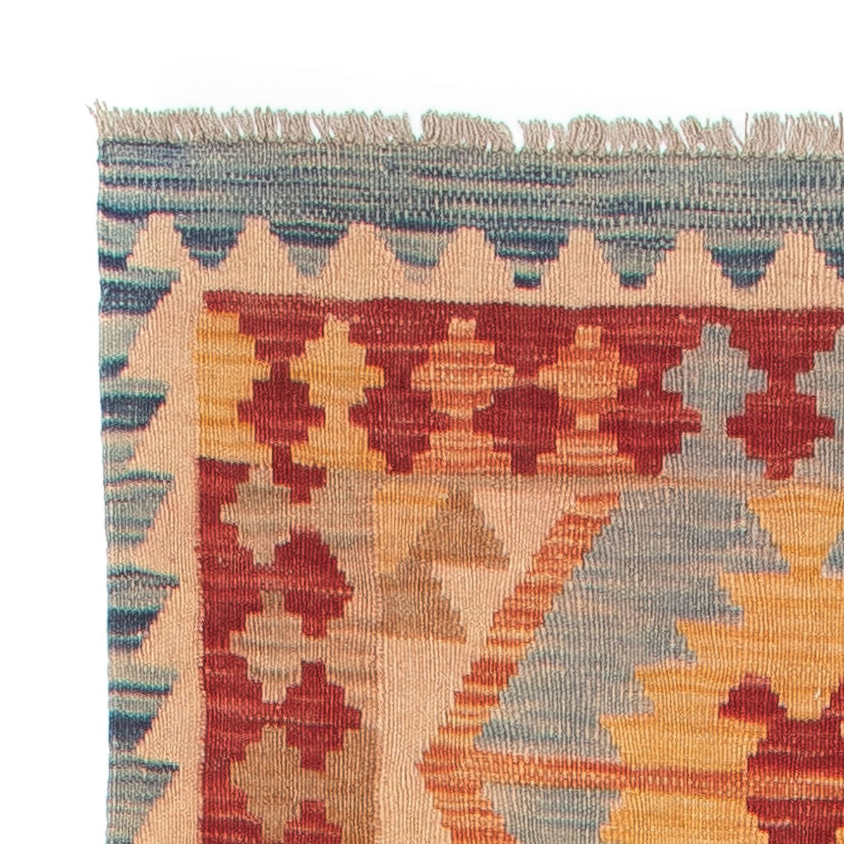 Runner Kelim Carpet - Splash - 389 x 81 cm - flerfärgad