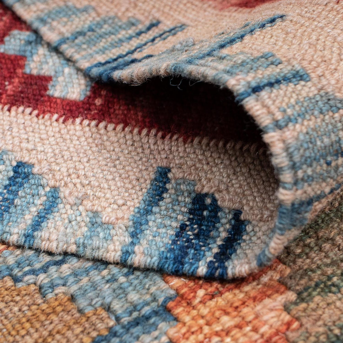 Runner Kelim Carpet - Splash - 389 x 81 cm - flerfärgad