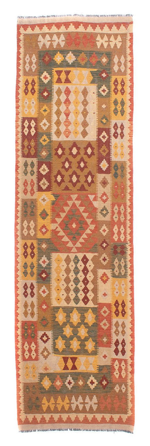 Runner Kelim Carpet - Splash - 320 x 88 cm - flerfärgad