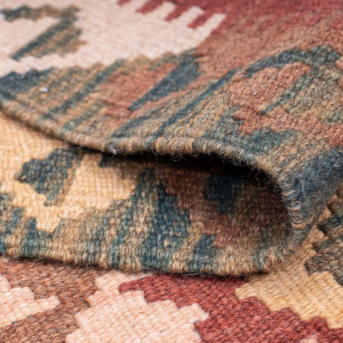 Runner Kelim Carpet - Splash - 397 x 95 cm - flerfärgad