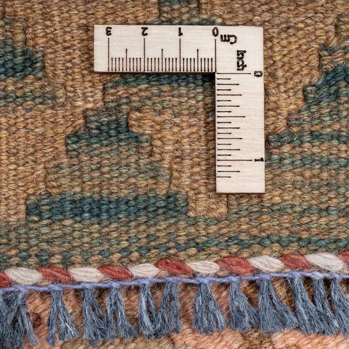 Runner Kelim Carpet - Splash - 397 x 95 cm - flerfärgad