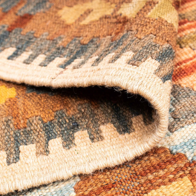 Runner Kelim Carpet - orientalisk matta - 199 x 88 cm - ljusbrun