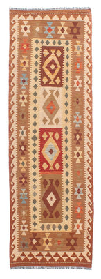 Runner Kelim Carpet - Splash - 254 x 81 cm - flerfärgad