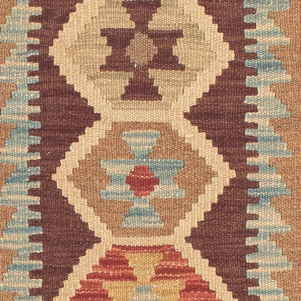Runner Kelim Carpet - Splash - 200 x 67 cm - flerfärgad