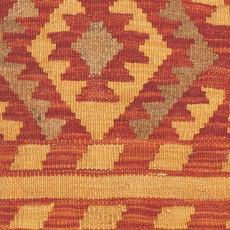 Runner Kelim Carpet - Splash - 190 x 47 cm - röd