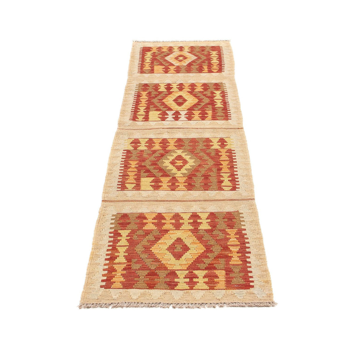 Runner Kelim Carpet - Splash - 197 x 56 cm - flerfärgad
