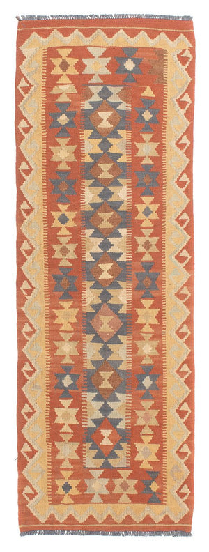Runner Kelim Carpet - Splash - 182 x 61 cm - rost
