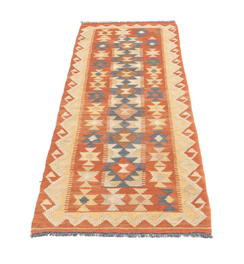 Runner Kelim Carpet - Splash - 182 x 61 cm - rost