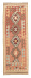 Runner Kelim Carpet - Splash - 202 x 67 cm - ljusröd