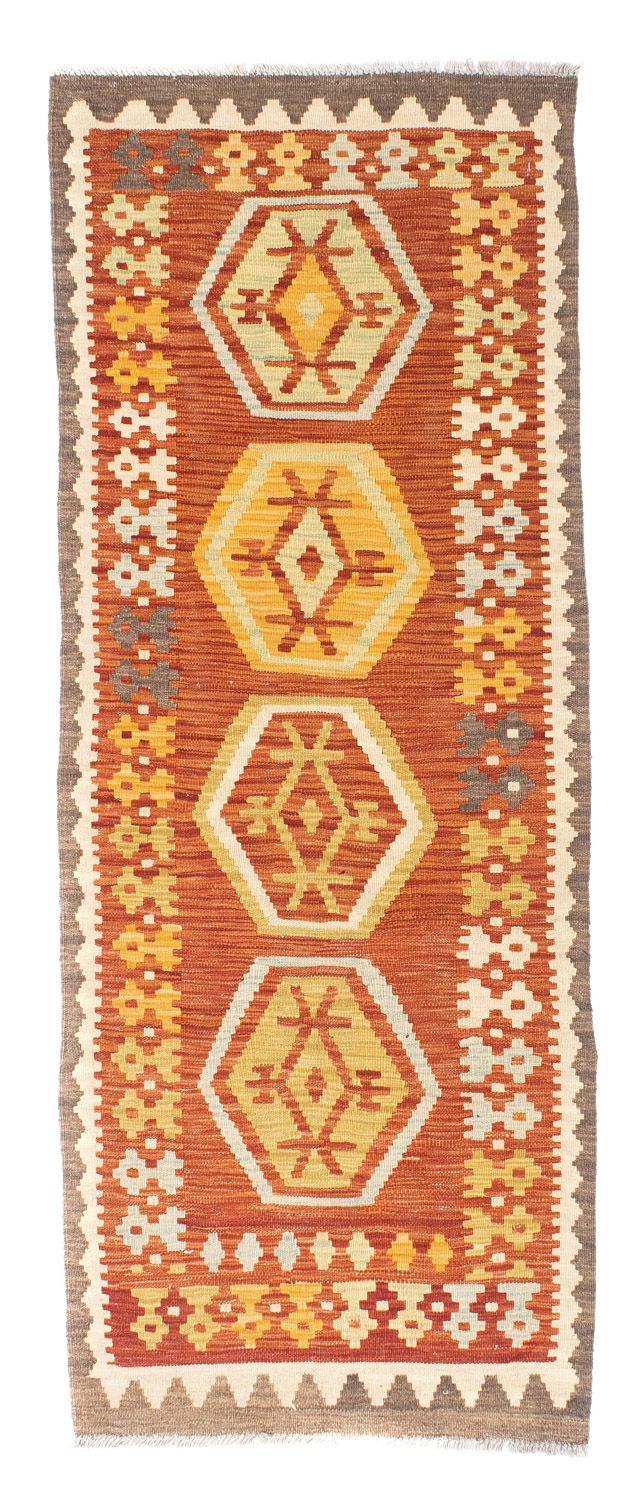Runner Kelim Carpet - orientalisk matta - 191 x 72 cm - rost