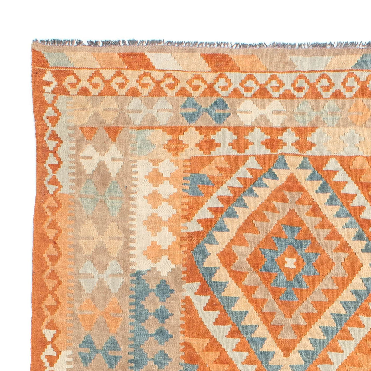 Kelim Carpet - Splash - 214 x 159 cm - flerfärgad