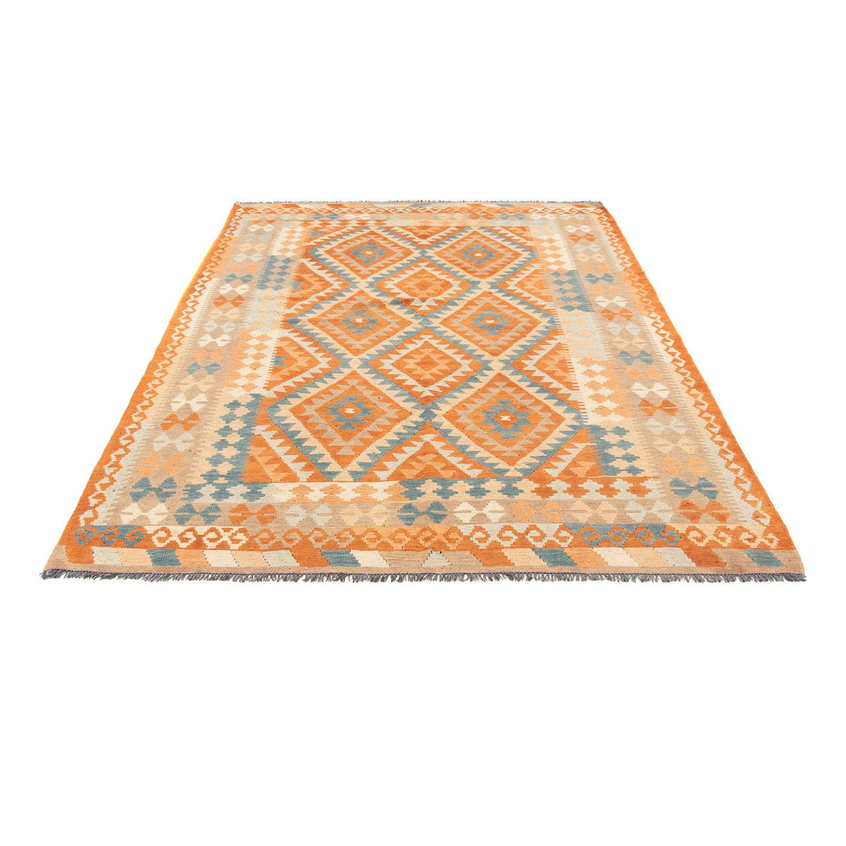 Kelim Carpet - Splash - 214 x 159 cm - flerfärgad