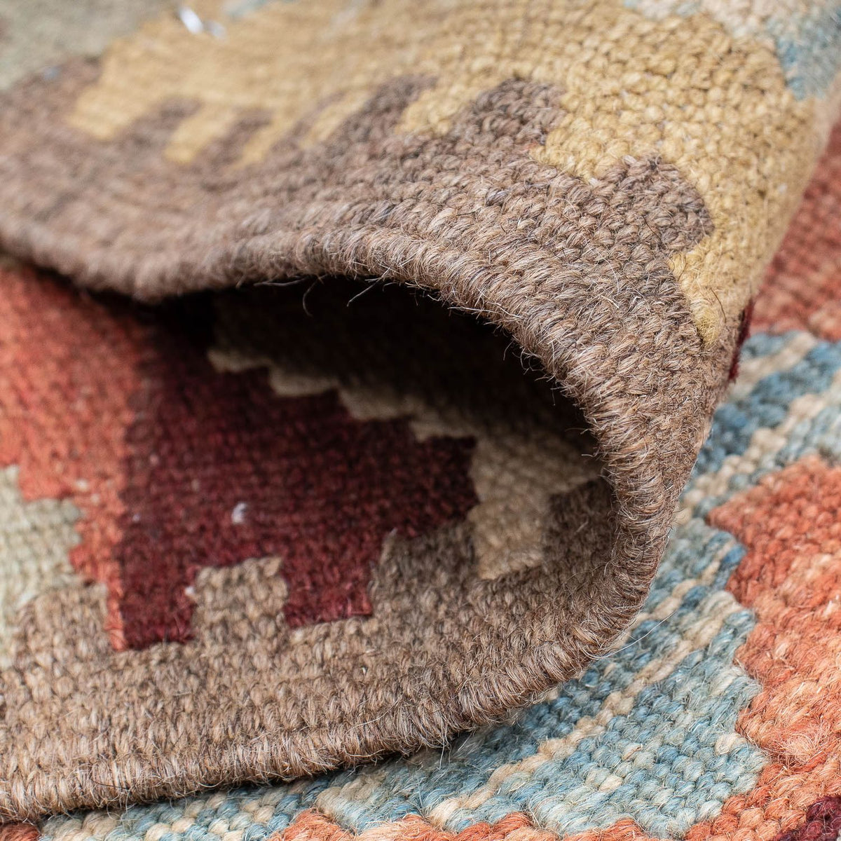 Runner Kelim Carpet - Splash - 200 x 62 cm - flerfärgad