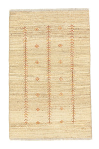 Gabbeh-matta - persisk - 152 x 98 cm - beige