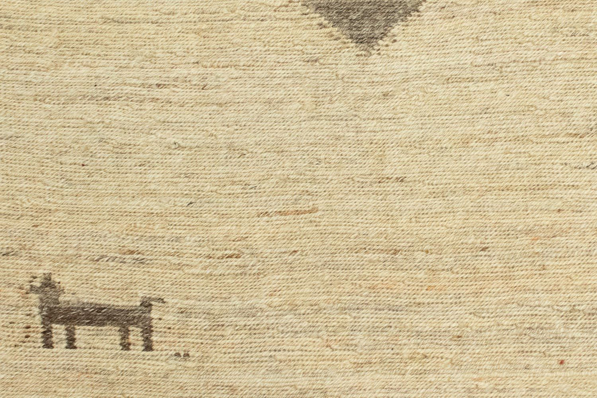 Gabbeh-matta - persisk - 205 x 138 cm - beige