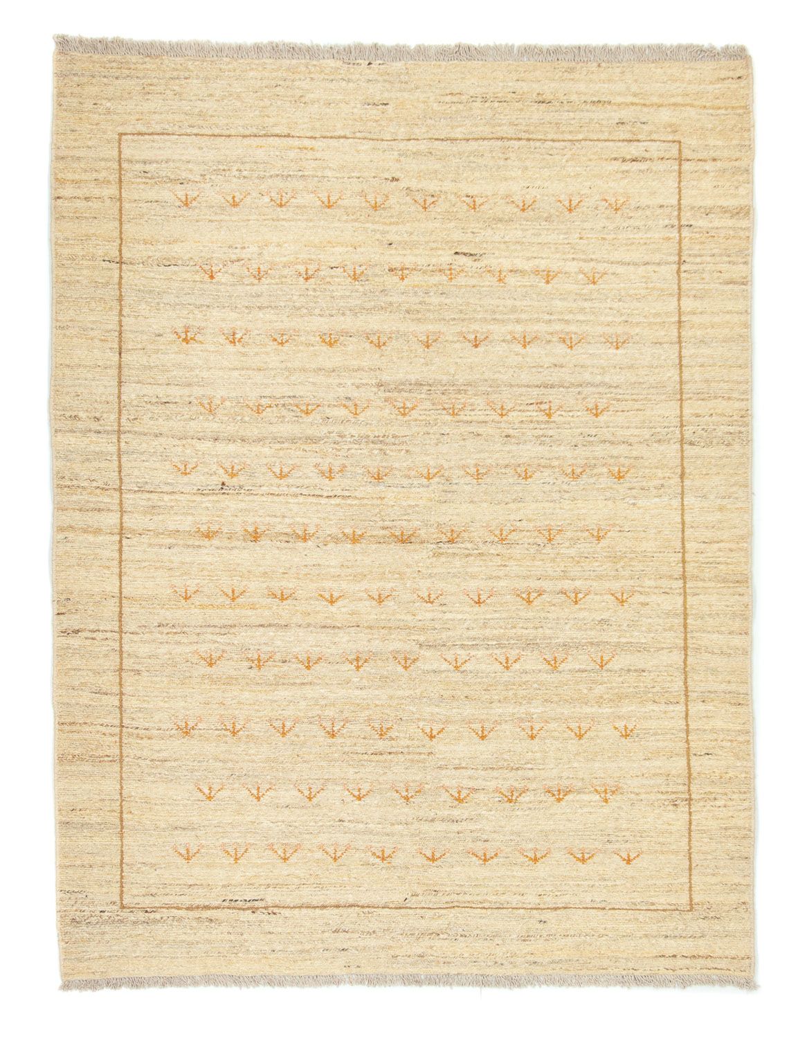 Gabbeh-matta - persisk - 195 x 147 cm - beige