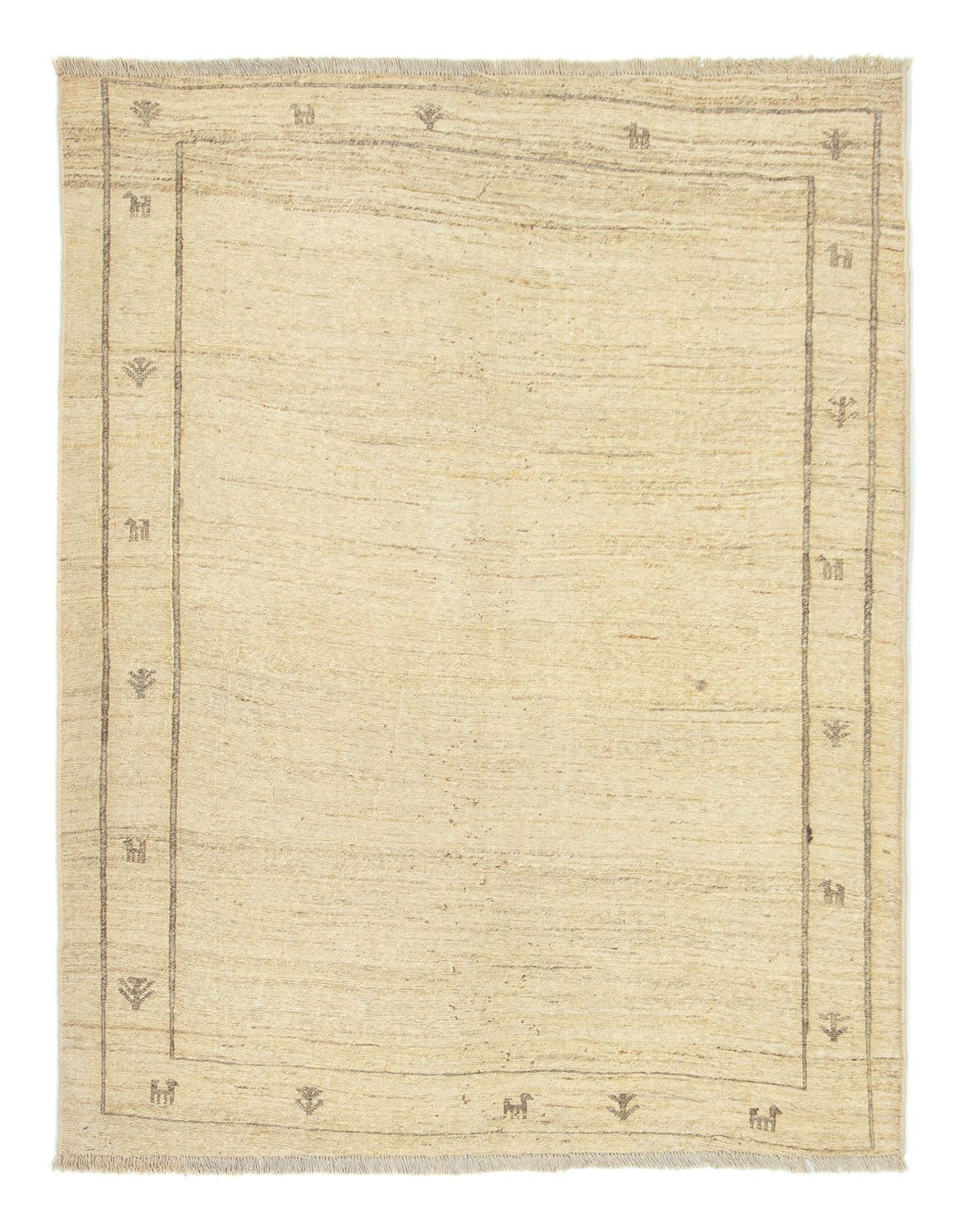 Gabbeh-matta - persisk - 191 x 150 cm - beige