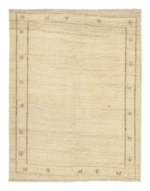 Gabbeh-matta - persisk - 191 x 150 cm - beige