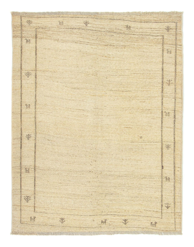 Gabbeh-matta - persisk - 191 x 150 cm - beige