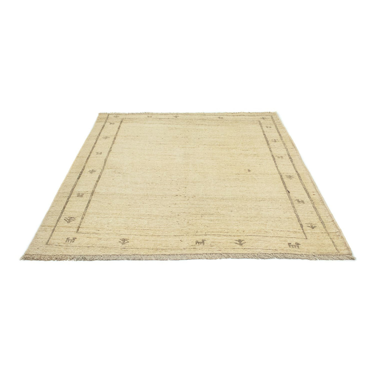 Gabbeh-matta - persisk - 191 x 150 cm - beige