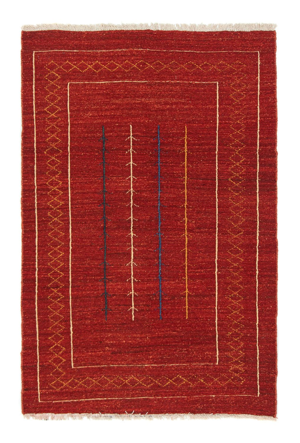 Gabbeh-matta - persisk - 175 x 112 cm - röd