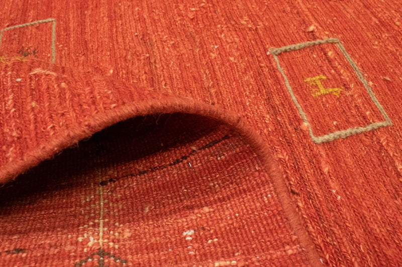 Gabbeh-matta - persisk - 198 x 143 cm - röd