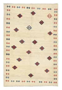 Gabbeh-matta - persisk - 232 x 154 cm - beige