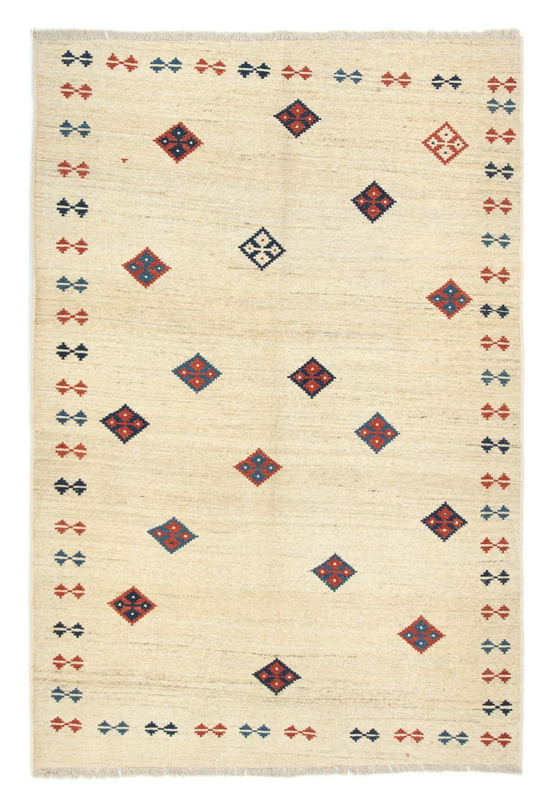 Gabbeh-matta - persisk - 232 x 154 cm - beige